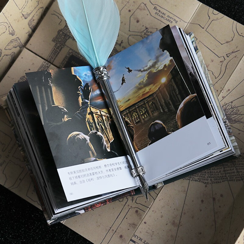 Harry Potter Mini Book Magical Scenes Warner Officially Authorized Harry Potter Art Album Movie Concept Art Design Mini Book Harry Potter Collection Palm Book Produced by Shuyi Design