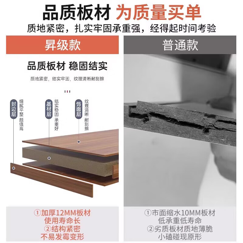 File cabinet, office cabinet with lock, mobile storage cabinet, drawer cabinet with wheels, under-desk storage cabinet, low cabinet, small side cabinet, three drawers and one door | Pastoral oak color + warm white 60cm