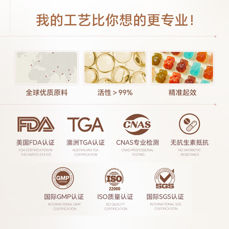 Unichi algae oil DHA gummy bears high purity omega-3 brain supplement for pregnant women and children 60 capsules Teddilab