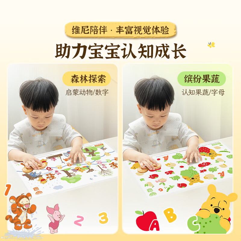 Yiyoujia Portable Disposable Placemat Waterproof and Oil-proof Baby Tablecloth Antibacterial Table Mat Outing Placemat Special for Primary School Students