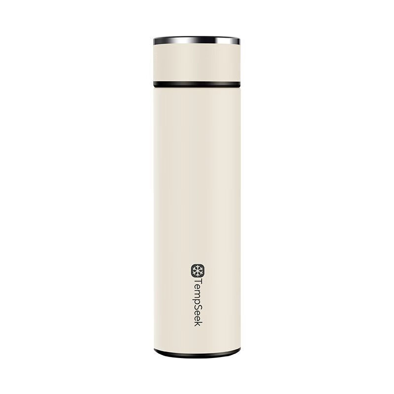 Bergeron Insulin Refrigerated Cup Pharmaceutical Growth Hormone Constant Temperature Insulation Box Portable Mini Ice Pack Insulation Pack Keeps Warm for 12-48 Hours Intelligent Alarm Over 20 Degrees Pearl White - Temperature Display 1 Ice Bar Holds 2