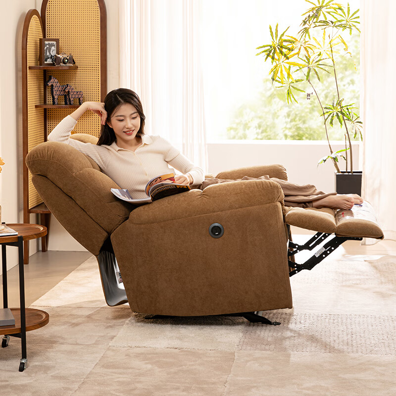 Chivas (CHEERS) first class cloth single chair fabric sofa living room voice manual function furniture Chivas Regal 30728 Jiaocha