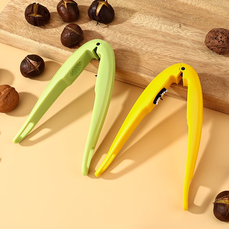 Andena's new chestnut opener peels chestnuts and peels raw chestnuts, knife clip, shell opening artifact, peeling tool, cross cutter, new fish-shaped chestnut opener (green)