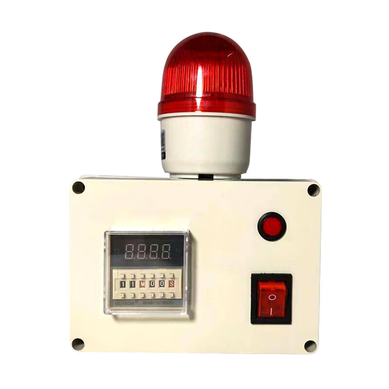 Timing alarm, industrial machinery and equipment time work reminder cycle sound and light alarm, timer alarm, 105 decibel cycle alarm (rechargeable model)