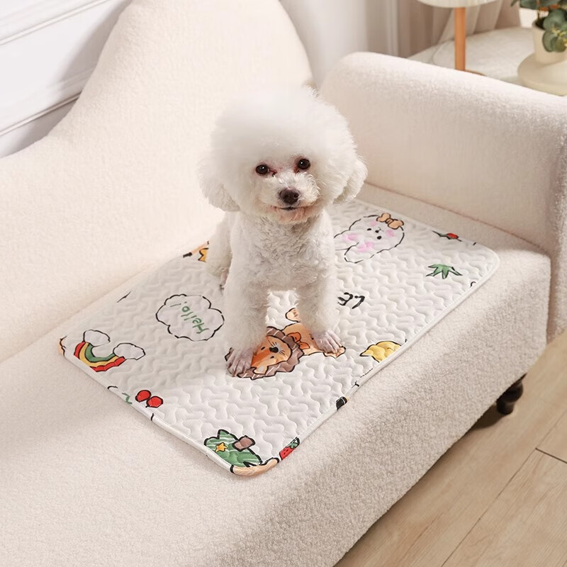Juke dog mat, pet sleeping mat, pet floor mat, small rug, waterproof and urine-proof cat rug for all seasons, colorful world 50cm*70cm