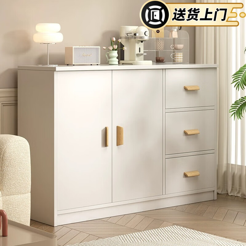 Zhuohe chest of drawers bedroom wall cabinet locker room bedside locker living room storage cabinet drawer chest chest of drawers main picture two doors three drawers warm white 100cm