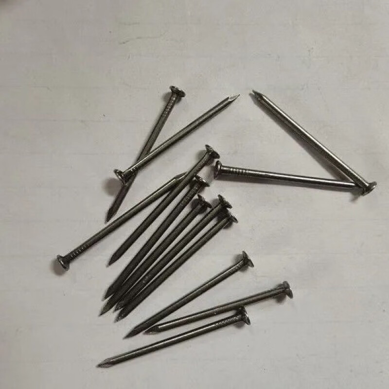 Vinoa scattered decoration shoe nails, small round nails, small iron nails, woodworking household small foreign nails, small door and window nails, wooden board nails, 16mm long (40 pcs)