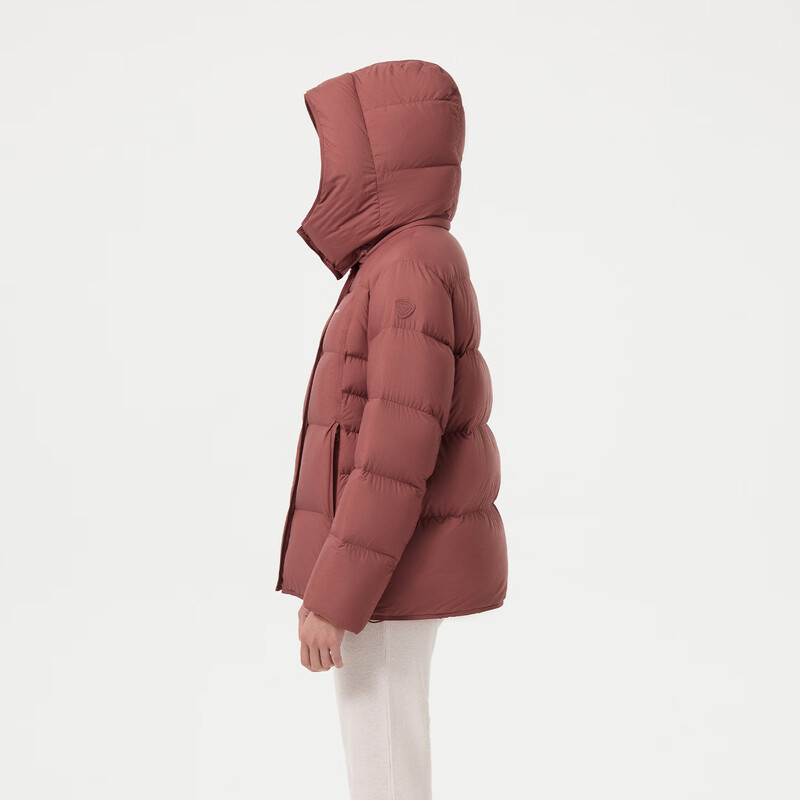 Tambor Down Jacket Women's Short Removable Hat Versatile Casual Winter Warm Jacket TB5530358Z Mousse Red 170