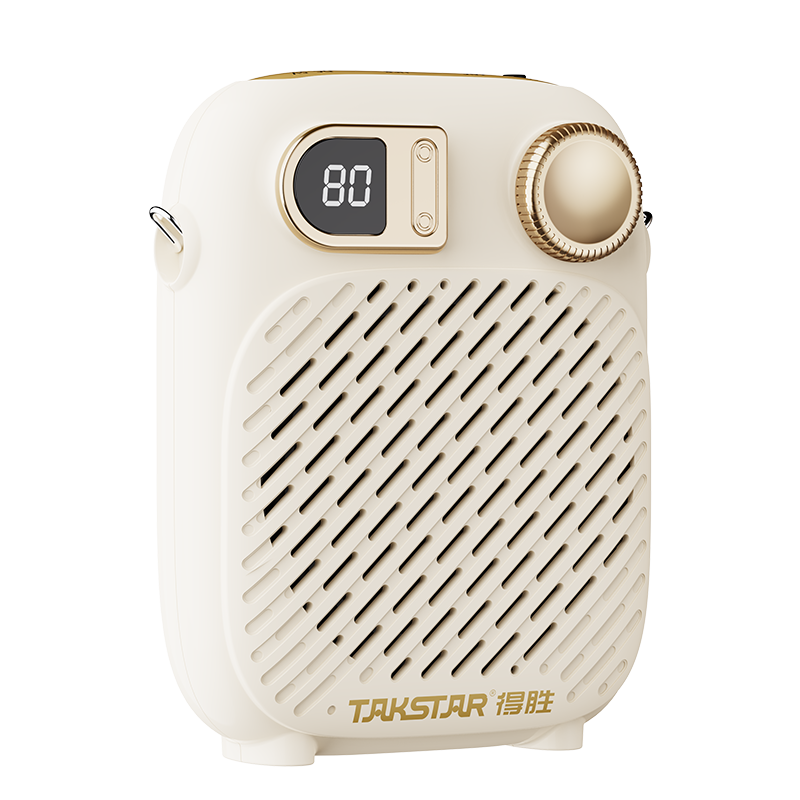 TAKSTAR S20 Little Bee loudspeaker portable teaching special speaker for tour guides and teachers in class, ivory white
