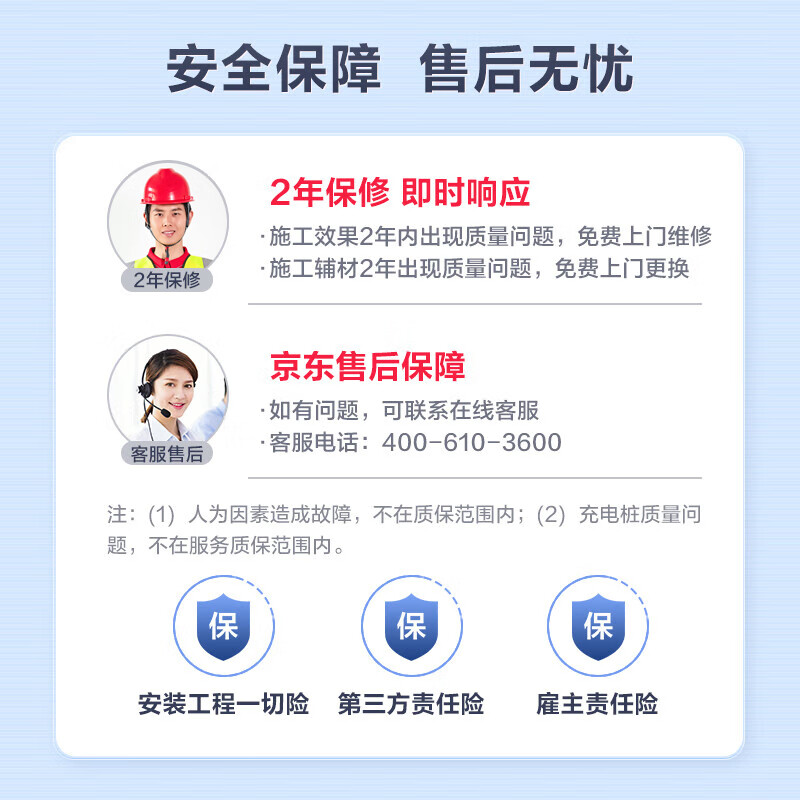 Car charging pile installation service Home 7KW charging pile 0 meter package (excluding cable leakage protection only installation)