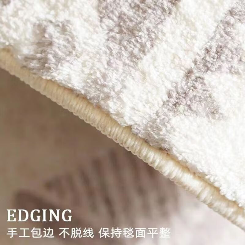 Bedroom bedside blanket plush French style room light luxury and high-end living room carpet all-season imitation cashmere floor mat Ou Yisheng - imitation cashmere 80cm*200cm bedside all over