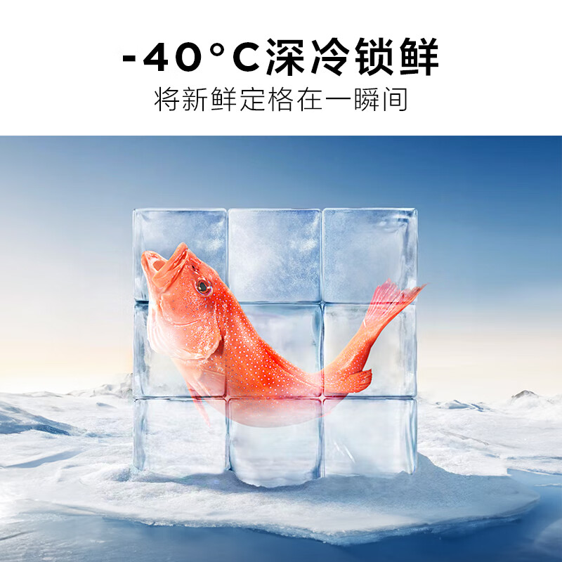 TCL cold pudding 455 liter cross four-door 58cm ultra-thin zero-embedded fully automatic ice making - 40 degrees slow melting ice side-by-side large capacity household first-class energy efficiency refrigerator R455T9-UQB Rhythm White National Subsidy