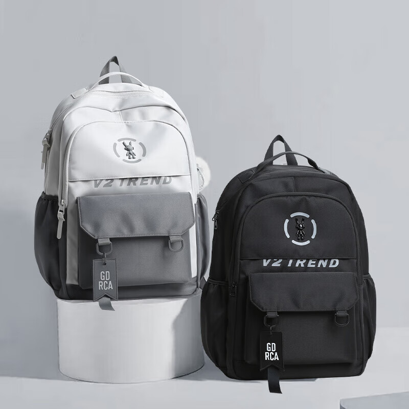 COW backpack men's junior high school and high school college student bag large capacity backpack lightweight computer bag casual bag Mo Yun Hui Lan