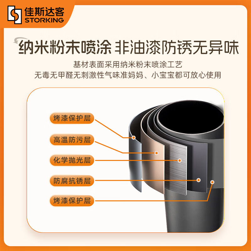 Jiastarke metal wardrobe bedroom whole house custom cabinet door furniture open cloakroom cabinet walk-in shelf storage rack custom cloakroom price is subject to the actual plan