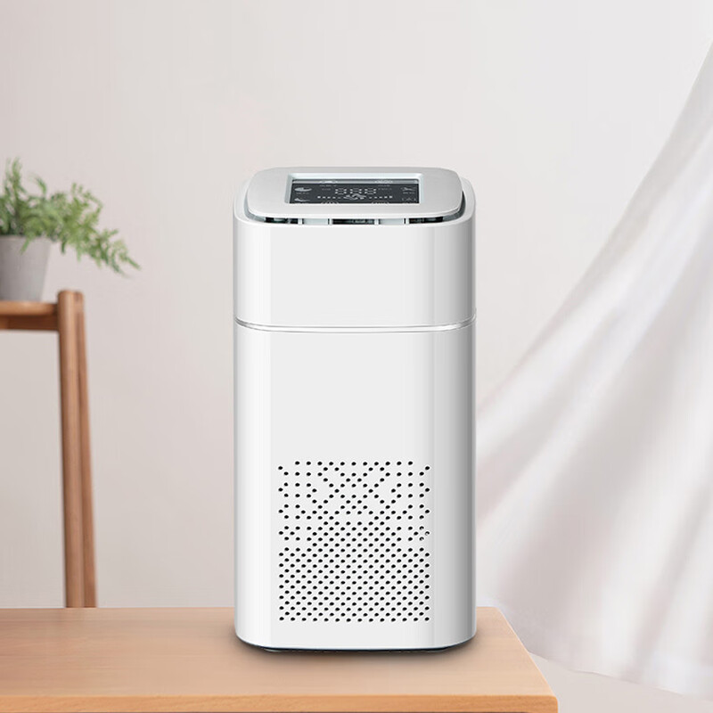 Desktop home countertop air purifier office smoke dust odor removal negative ion digital display purifier formaldehyde removal full English version