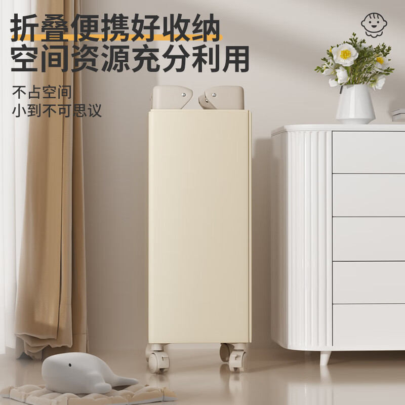 ULOP crib, removable splicing bed, multifunctional folding bed, lifting fence, newborn baby cradle, cradle, cradle for 0-3 years old, crib with changing table, mosquito net mattress, baby products, full moon gift event, post pictures and send coconut palm mattress