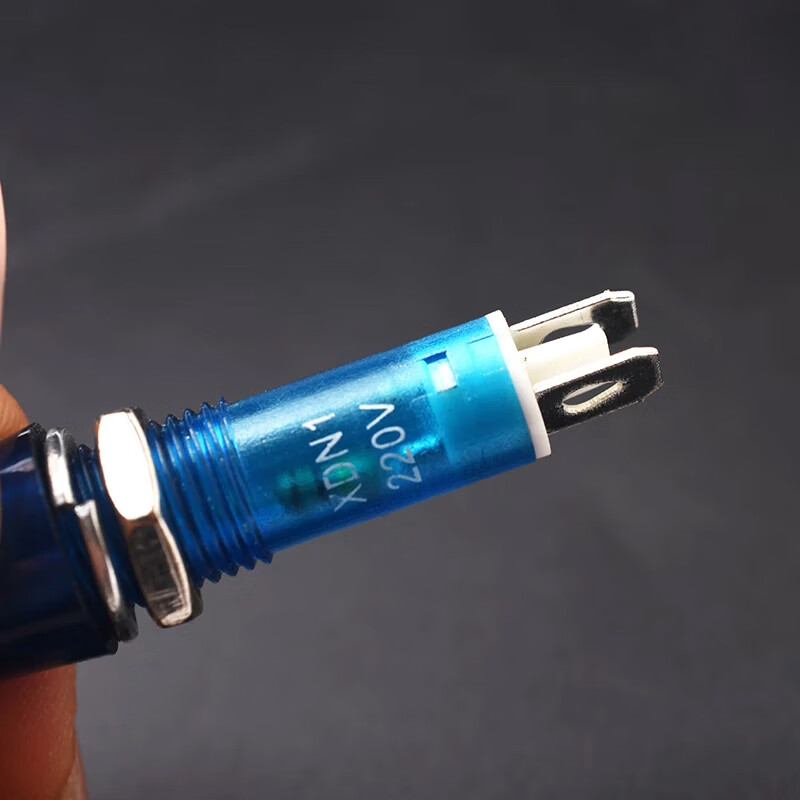 10MM corded indicator light signal light XD10-3 power light XD7-1 work indicator light MDX-11A NHC green 220V (5 pieces)