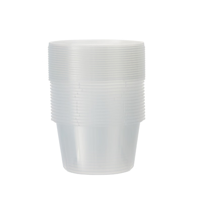 Made in Tokyo, disposable lunch box lunch box packaged food grade microwaveable round with lid for barbecue camping 500ml 50 sets