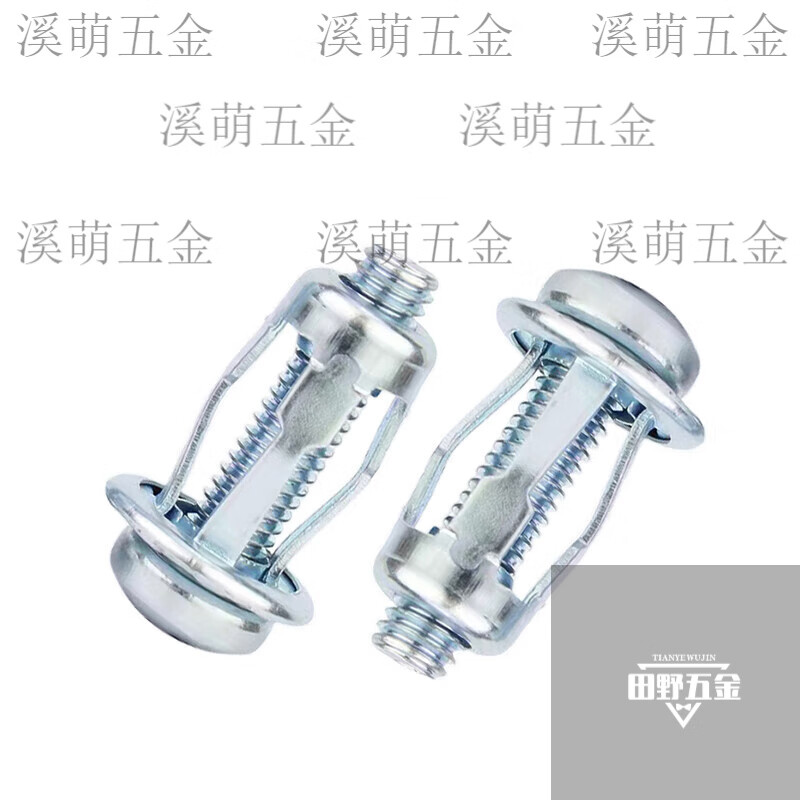 He Jiagong petal expansion screw car license plate nut rivet rivet fixed buckle hollow iron expansion screw M8*30 petal nut (10 pieces)