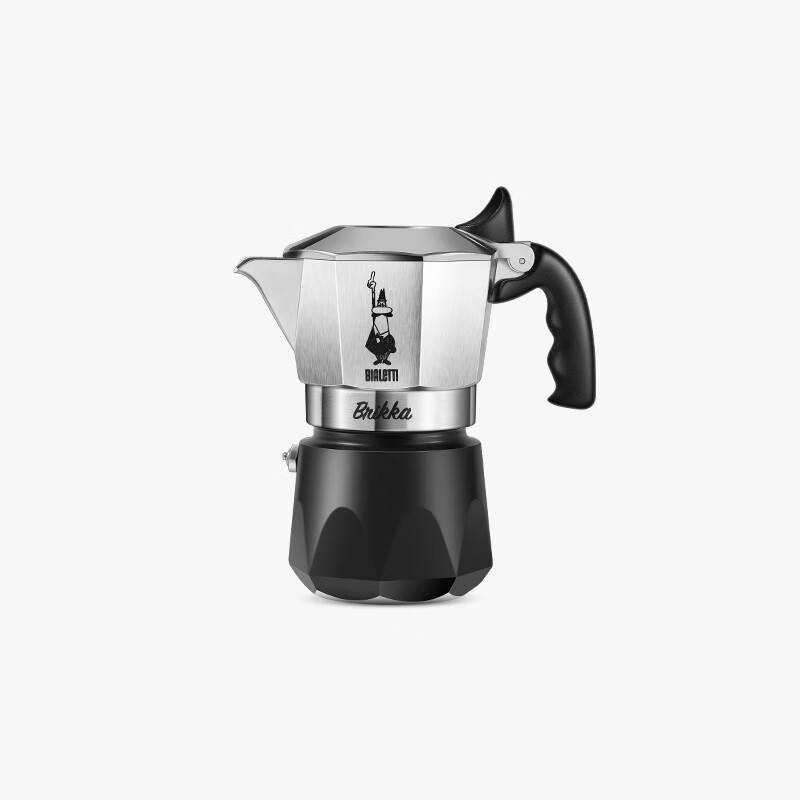 Bialetti Official Flag Bialetti Double Valve Moka Pot Italian Coffee Pot Coffee Maker Camping Double Valve 2 Cups Diamond Bottom 100ml