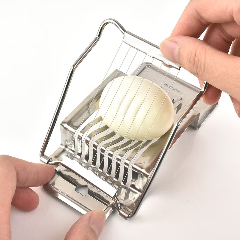 Saikoyou stainless steel egg cutter 304 steel wire egg cutter fruit ham segmentation slicer gadget stainless steel egg cutter one pack
