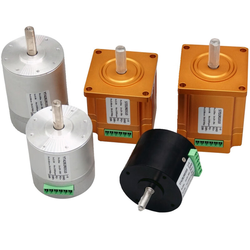 Yue Changsheng DC servo motor integrated DD brushless motor 24-36V low voltage 485/CAN communication 30w50w 42AIM15H50W2500 turn 0.24NM pulse +485 single turn
