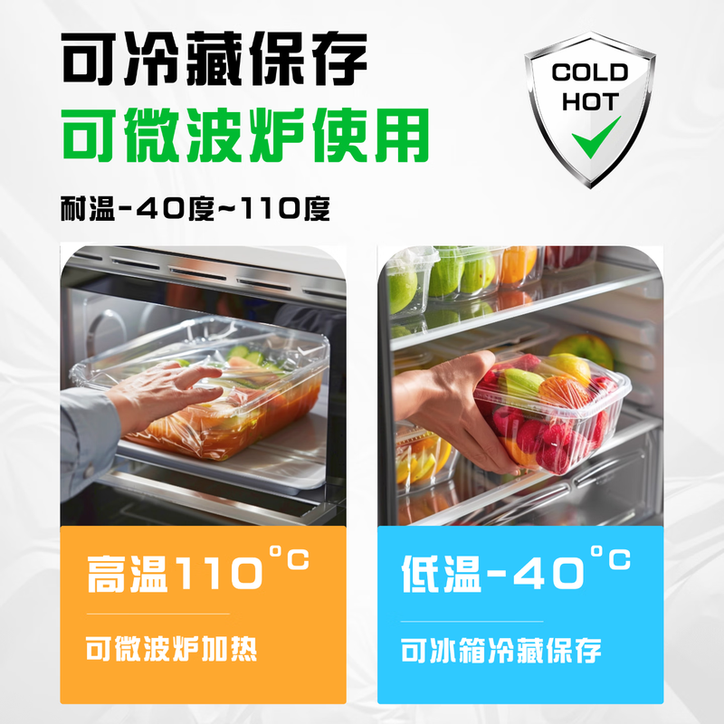 Xinfeng cling film cover, knife-free, tear-off point-breaking large roll, household economical packaging, high temperature resistance, food grade special disposable, simple packaging film, width 20cmX length 8000cm