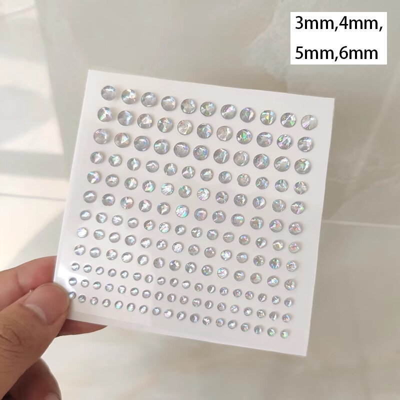 Gemeng rhinestone semicircle pearl veneer makeup eye makeup bright diamond tear diamond sequin sticker children's stage makeup sticker face accessories