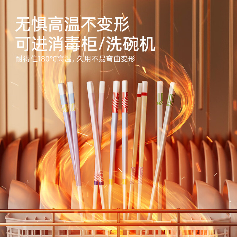 Bear Ceramic Chopsticks Ceramic Household Advanced Food Grade Antibacterial and Mildew Resistant Food Grade Household Colorful Five Pairs