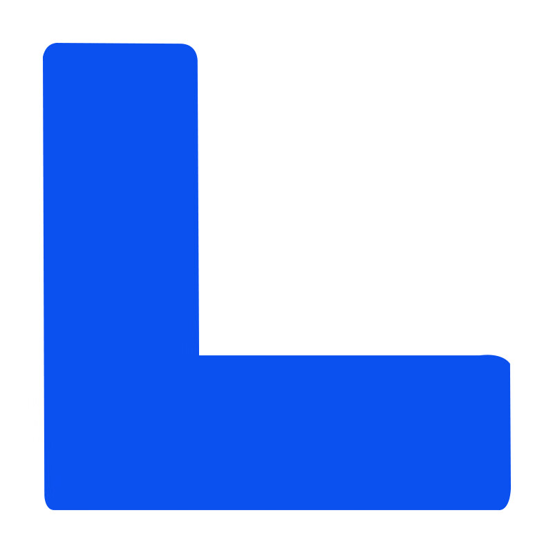 Hauskop positioning stickers (3*1cm) 100 blue L-shaped 6s management identification stickers 5S floor stickers desk four corner marking stickers