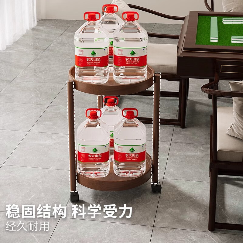 Shadow mahjong table, coffee table, tea cabinet, chess and card room special small side table for playing cards, movable tea table with wheels, trolley, disc side table/removable - second floor (with armrests)