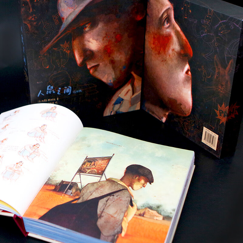 PVC packaging box I'm waiting for you Hardcover paper carving craft picture book Holiday gift surprise Creative gift Choose from the works of picture book queen Hebeka Stunning creation Won multiple art and creative awards I'm waiting for you Hardcover paper carving craft picture book I'm waiting for you PVC packaging box Gift box brushed edges Between Mice and Men picture book version