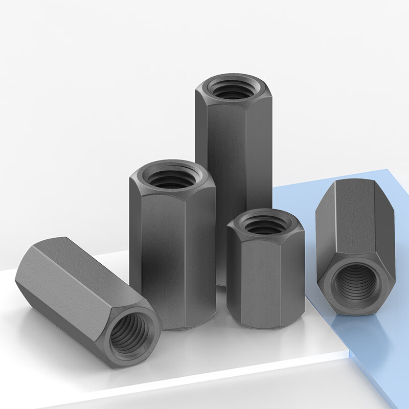 Jinggong Hexagonal Extended Thickened Nut Screw Screw Joint Connection Nut Iron Color Hexagonal Extended Welding Nut Grade 8.8 M36*55*55 (1 piece)