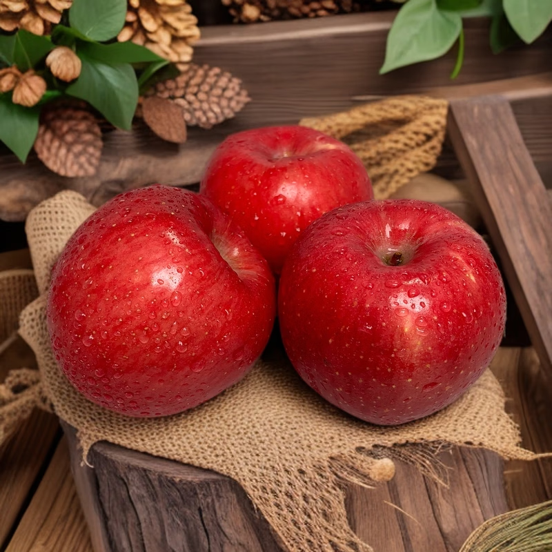 Luochuan Apple King Shopkeeper Shaanxi Luochuan Red Fuji Apple Crisp, Sweet and Fresh Whole Box Gift Box Seasonal 4.5 catties Medium Fruit 80-85mm