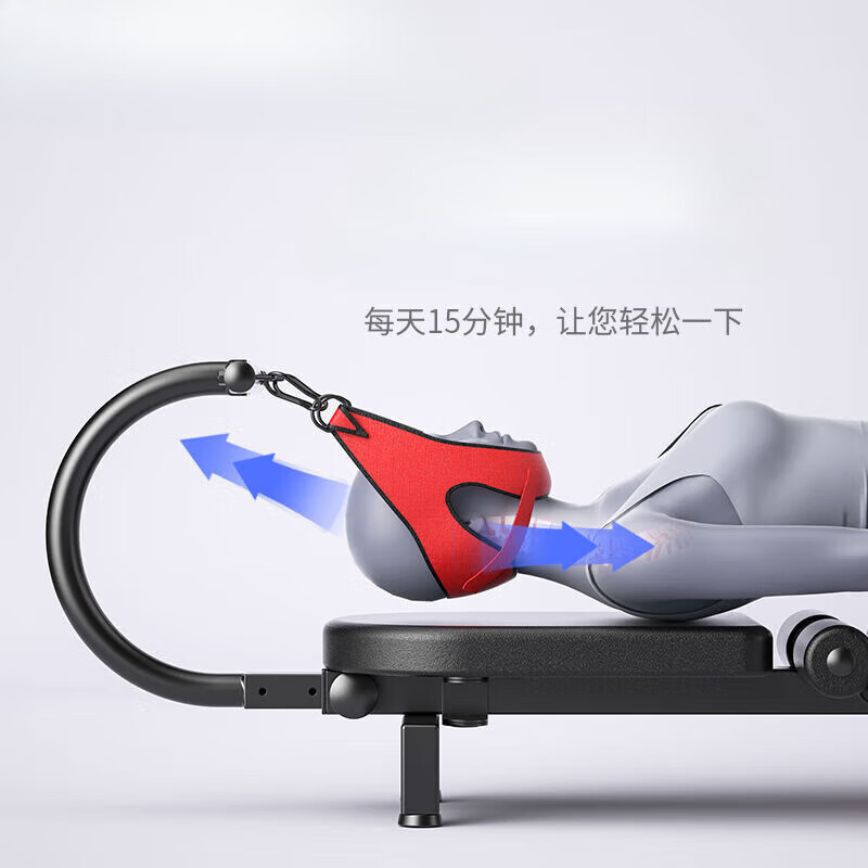 Mi Lan Cervical and Lumbar Stretcher, Spinal Traction Magic Device, Medical Home Heightening and Fitness Leg Inversion Machine, Soothing Standard Version/Roller Design + 4 U-shaped Feet