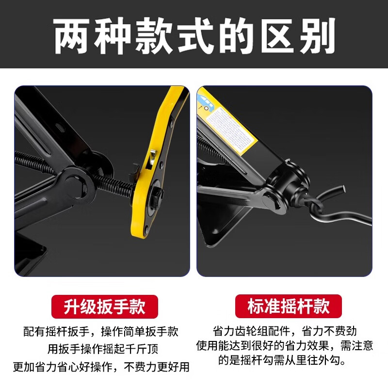 40,000 kilometers jack labor-saving wrench, car jack ratchet wrench, portable tire wrench, car hand wrench