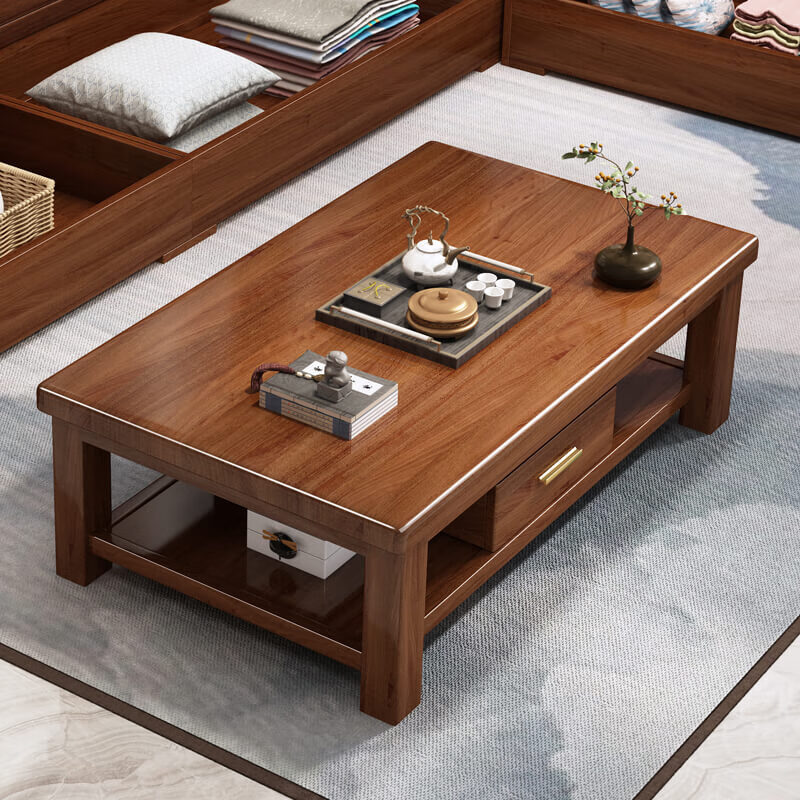 Yangyi walnut solid wood sofa combination modern Chinese style living room winter and summer dual-purpose imperial concubine storage wood furniture 1208