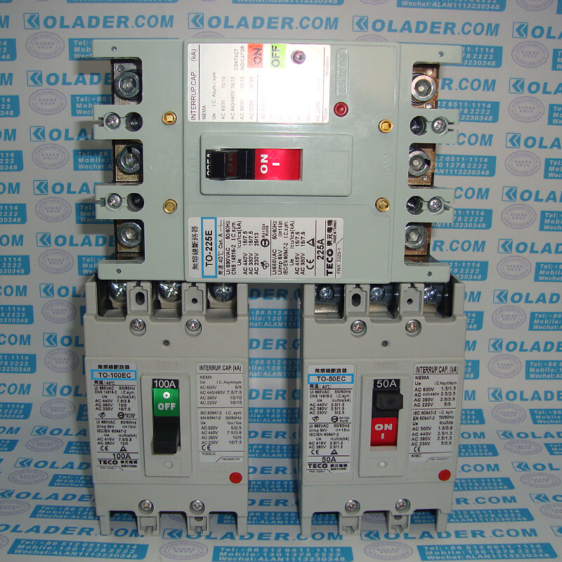 TECO TO-50EC/TO-100EC/TO-225ETECO no-fuse circuit breaker FG-23CA-U4 TO-225E 3P 125A no-fuse circuit breaker