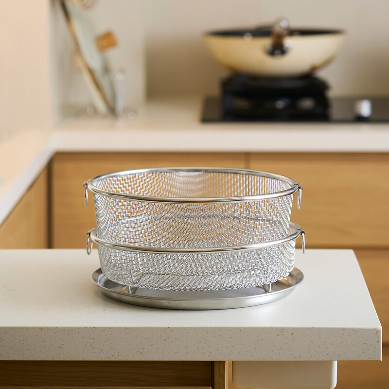 Siyue 304 stainless steel thickened large sink drain basket sink rack home kitchen multi-functional shallow basket 304 stainless steel