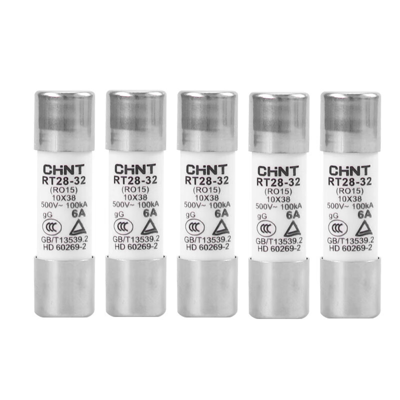 Chint fuse core RT28-32 style fuse insert core ceramic fuse 2A6A10A16A32A63 RT28-3210*386A