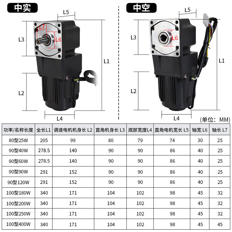 Yue Changsheng right angle speed regulating motor 220v AC adjustable speed 25 40 60 90-400W gear reduction gear box 1 to 30K (0-45 turns one minute Zhongshi 90 type 120W