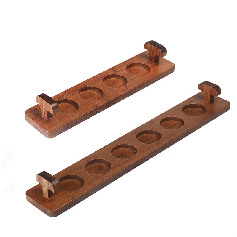 Aoyanlai craft beer cup holder cup holder solid wood tray cup holder tasting cup holder wine holder large 6-hole bamboo cup holder hole diameter 6 cm