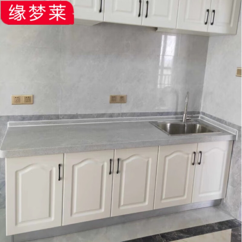 Integrated kitchen cabinets, customized European-style household quartz stone countertops, solid wood multi-layer boards, customized kitchen cabinets, whole house customization, King Kong door three-meter package