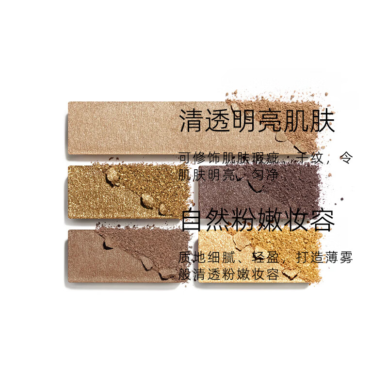 Chanel (Chanel) Beige Fashion Eye Palette (Dark Tone/DEEP) 4.5g White Peach Eyeshadow Five-Color Eyeshadow Palette for Girlfriend
