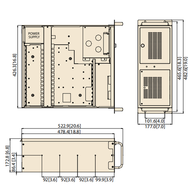 ASUSUITRAHOT industrial computer IPC-510 industrial computer host supports XP industrial control host 610L/610H industrial control chassis rack server complete machine can replace Advantech industrial computer neutral chassis IPC-510 I3-2120/4G/250G/300W