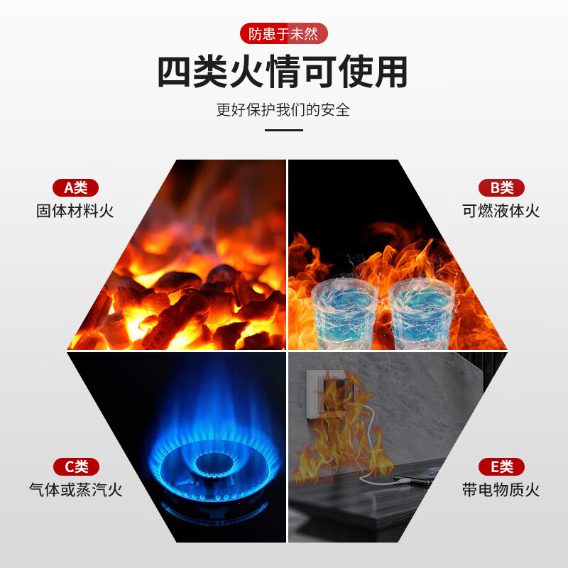 DEXUN THE FUTURE fire extinguisher 25 years new national standard 4kg dry powder fire extinguisher 4kg household commercial Jingdong self-operated 3C fire equipment