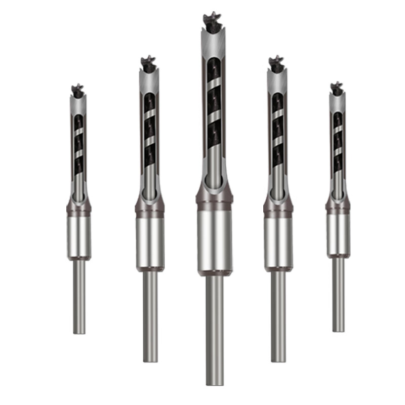 Complete woodworking square hole drill, door square eye drill shaft, woodworking square hole opener, square tenon drill, square eye drill, punching drill bit, drill core 25mm