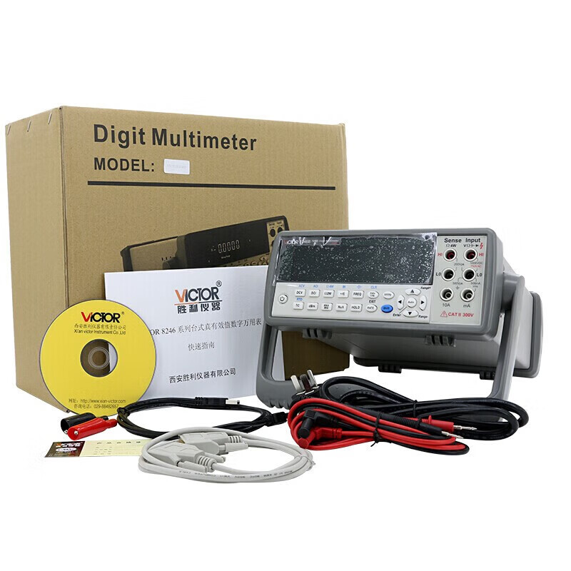 Victory Instrument (VICTOR) desktop multimeter high-precision five and a half six digit semi-automatic range digital multimeter digital display AC and DC ammeter 8246B 20Hz-1KHz
