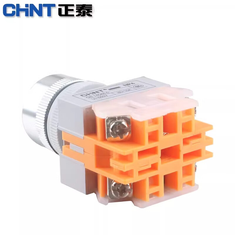 Chint (CHNT) self-resetting push button switch NP4-11BN green flat head one normally open and one normally closed factory start and stop button 22mm installation diameter