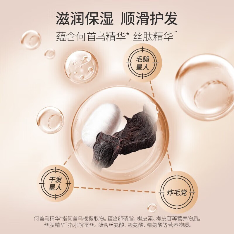 Bee Flower Smooth Conditioner Moisturizes and Repairs Dry and Frizzy Hair for Women and Men Long-lasting Fragrance Moisturizing Hair Lotion Official Authentic Shouwu 1L*2 Bottle